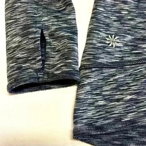 Athleta Long Sleeve Fleece Turtleneck Sweater Cowl Neck Women's XS Run Walk - Picture 3 of 9